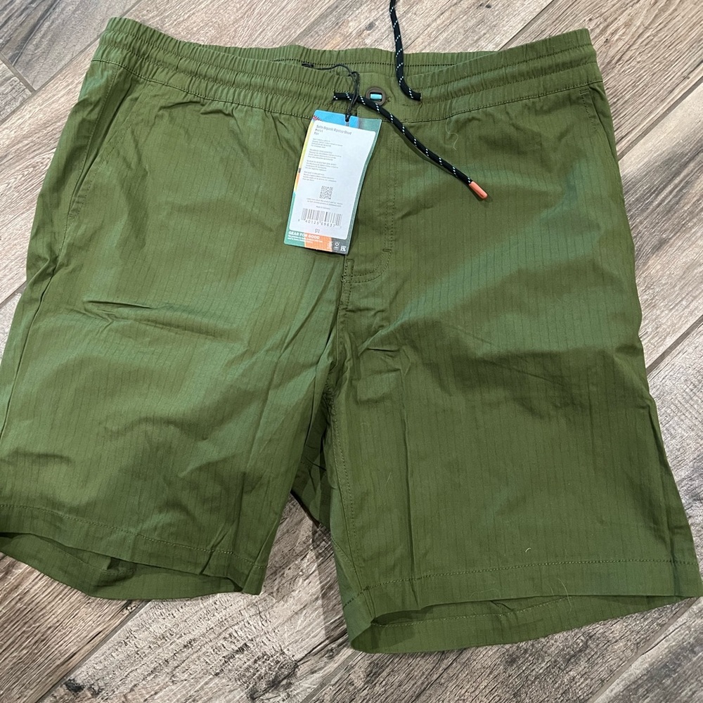 Cotopaxi Salto Organic Ripstop Shorts Olive Green Size Large
